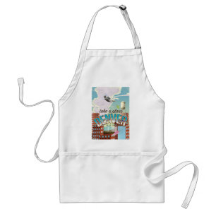 Denver Colorado Cartoon travel poster. Standard Apron