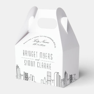 Denver, Colorado   City Skyline Wedding Favour Box