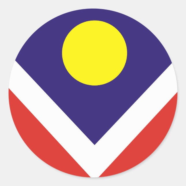 Denver, Colorado Classic Round Sticker (Front)