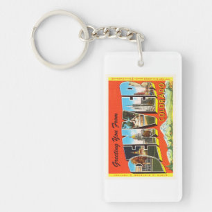 Denver Colorado CO Old Vintage Travel Souvenir Key Ring