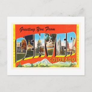 Denver Colorado CO Old Vintage Travel Souvenir Postcard
