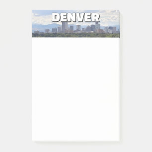 Denver Colorado downtown skyline and mountains Post-it Notes