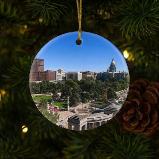 Denver Colorado Downtown State Capitol Ceramic Tree Decoration