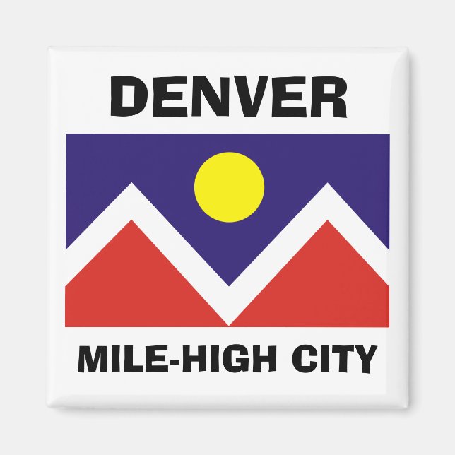 Denver, Colorado Flag Magnet (Front)