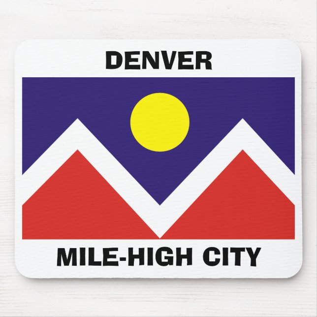 Denver, Colorado Flag Mouse Mat (Front)