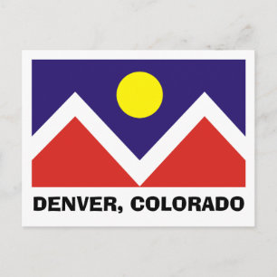Denver, Colorado Flag Postcard