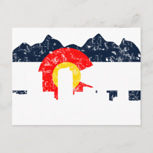 Denver Colorado Flag Postcard