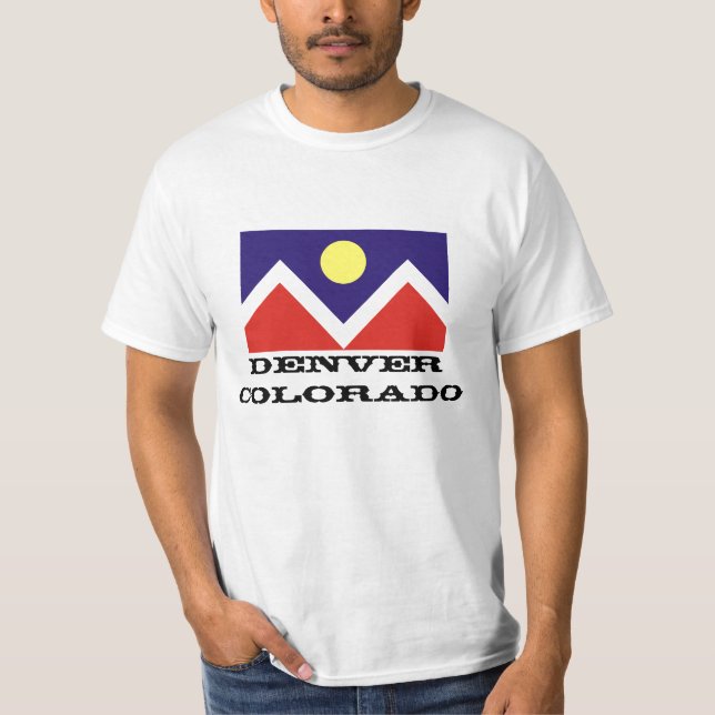 Denver, Colorado Flag T-Shirt (Front)
