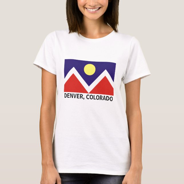Denver, Colorado Flag T-Shirt (Front)