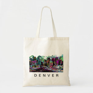 Denver, Colorado in graffiti Tote Bag