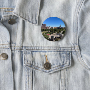 Denver Colorado Landscape Photo 6 Cm Round Badge
