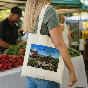 Denver Colorado Landscape Photo Personalize Tote Bag