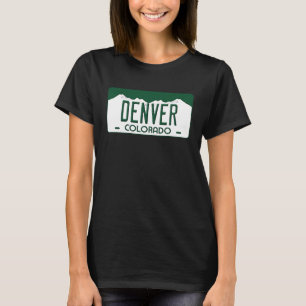 Denver Colorado License Plate T-Shirt