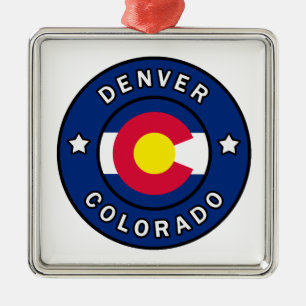 Denver Colorado Metal Tree Decoration
