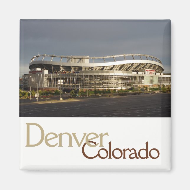Denver, Colorado Mile High Stadium Magnet (Front)