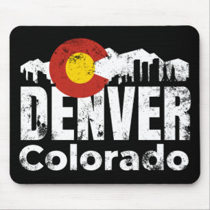 Denver Colorado Mountains Mouse Mat