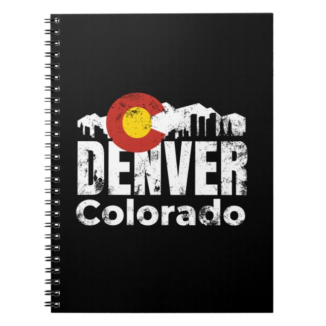 Denver Colorado Mountains Notebook (Front)