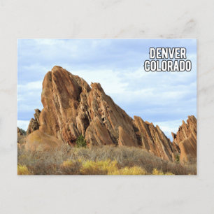 Denver Colorado Mountains Postcard