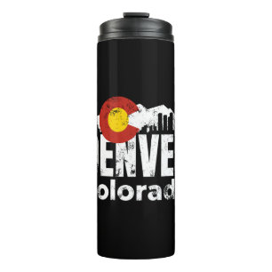 Denver Colorado Mountains Thermal Tumbler
