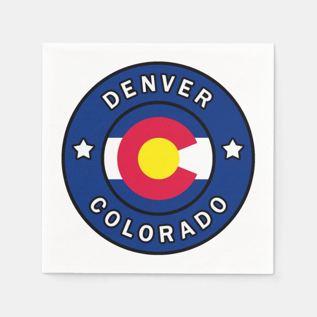 Denver Colorado Napkin (Front)