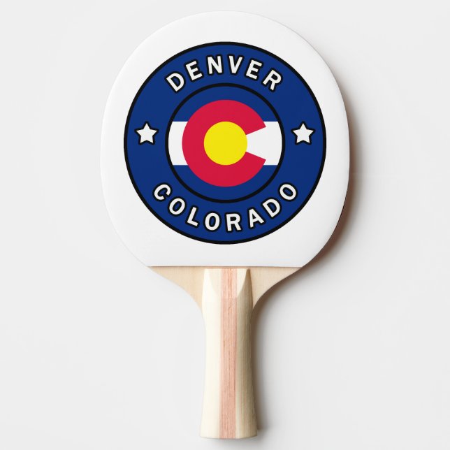 Denver Colorado Ping Pong Paddle (Front)