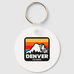 Denver Colorado Skiing Snowboarding Family Trip Key Ring