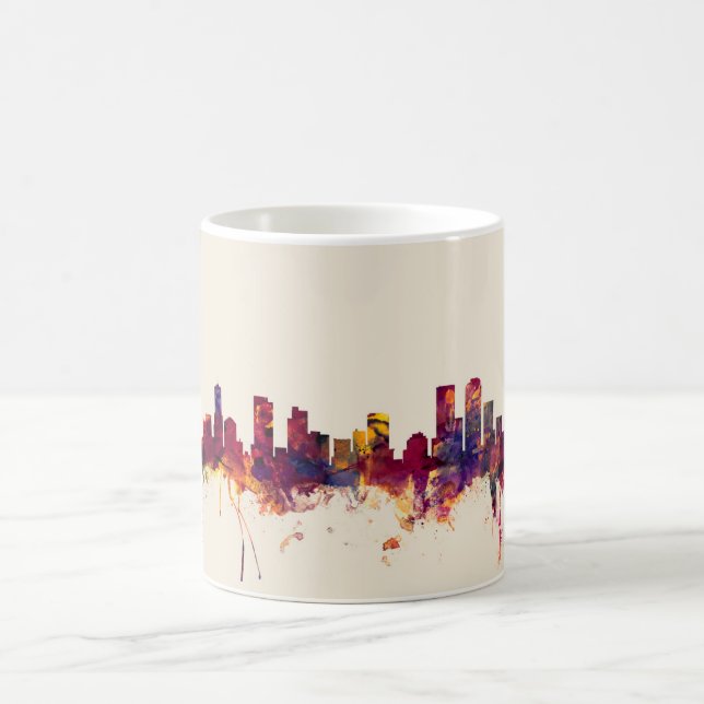 Denver Colorado Skyline Coffee Mug (Center)