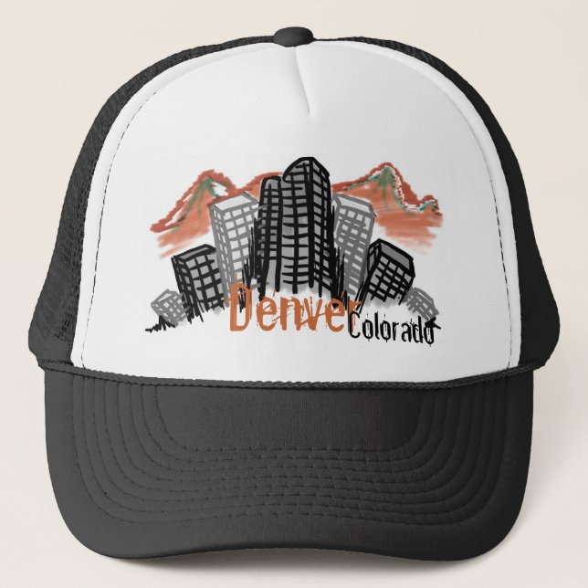 Denver Colorado Skyline hat (Front)