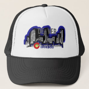 Denver Colorado skyline hat