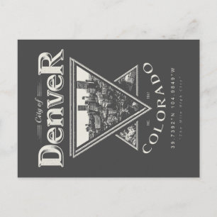 DENVER COLORADO SKYLINE POSTCARD