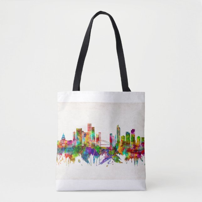Denver Colorado Skyline Tote Bag (Front)