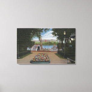 Denver, Colorado - Speed Boats on Lake Rhoda Canvas Print