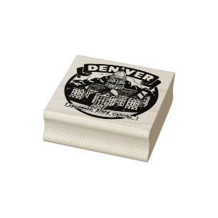 Denver Colorado State Capital Rubber Stamp