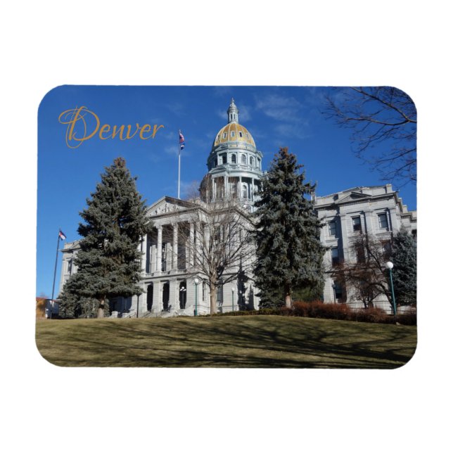 Denver, Colorado, State Capitol Building Magnet (Horizontal)