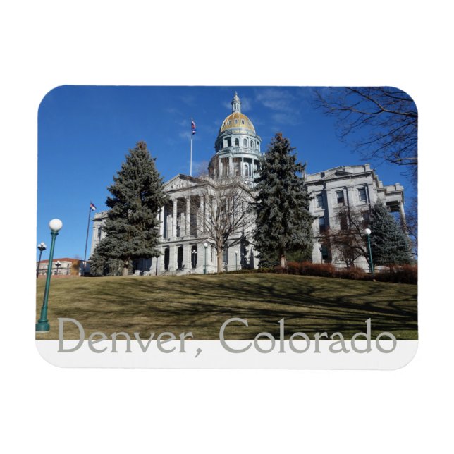 Denver, Colorado, State Capitol Building Magnet (Horizontal)