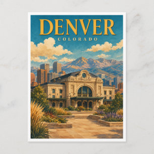 Denver Colorado Union Station GeoSaga Postcard