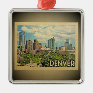Denver Colorado Vintage Travel Ornament