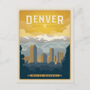 Denver, Colorado   We've Moved! Postcard