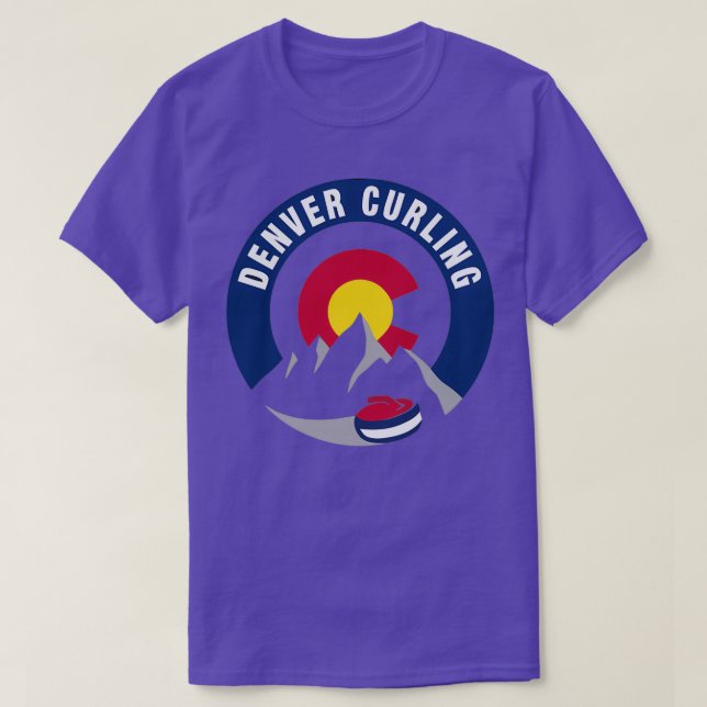 Denver curling icons T-Shirt (Design Front)