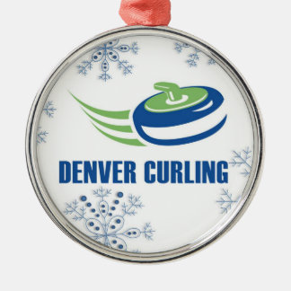 Denver Curling Snowflake Metal Tree Decoration