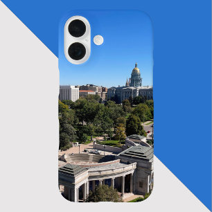Denver Downtown Skyline Colorado Capitol Building iPhone 16 Case
