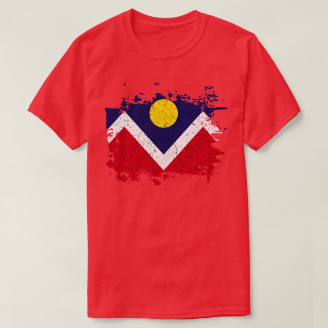 Denver Flag 5 T-Shirt (Design Front)