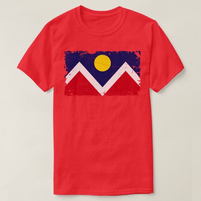 Denver Flag 6 T-Shirt (Design Front)