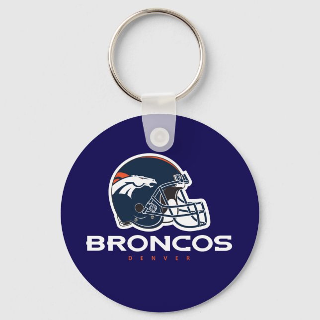 Denver Football Team Button Keychain (Front)