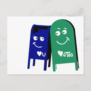 denver i love you mailboxes postcard