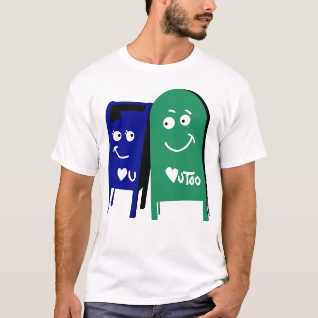 denver i love you mailboxes T-Shirt (Front)