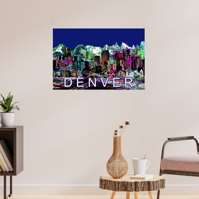 Denver in graffiti poster (Living Room 3)
