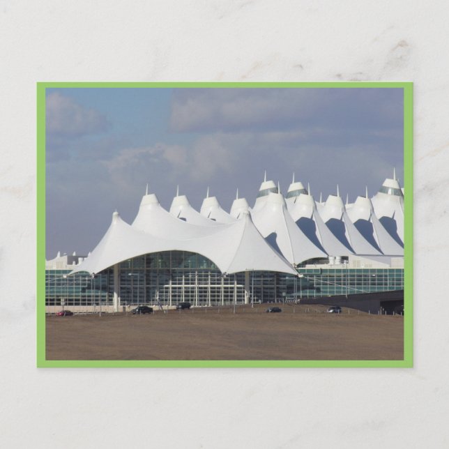 Denver International Airport Main Terminal Buildin Postcard (Front)