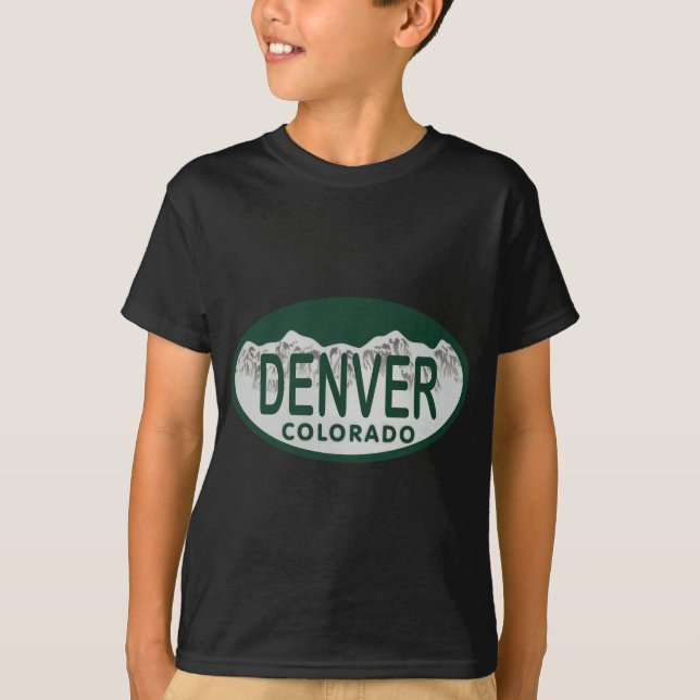 Denver License oval T-Shirt (Front)
