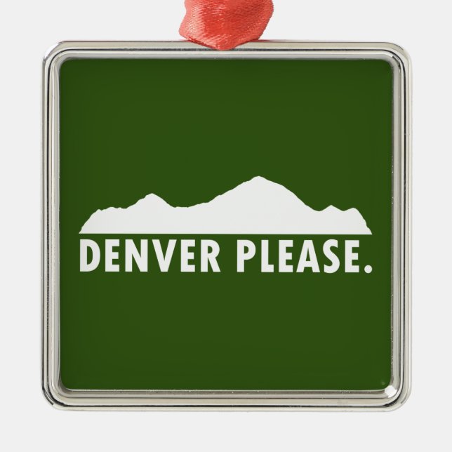 Denver Please Metal Tree Decoration (Front)